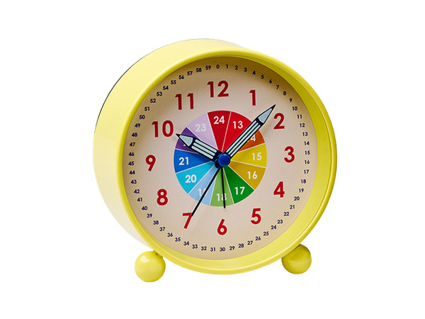 Kids Learning Clock / Yellow Sun